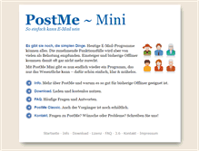 Tablet Screenshot of postme.de